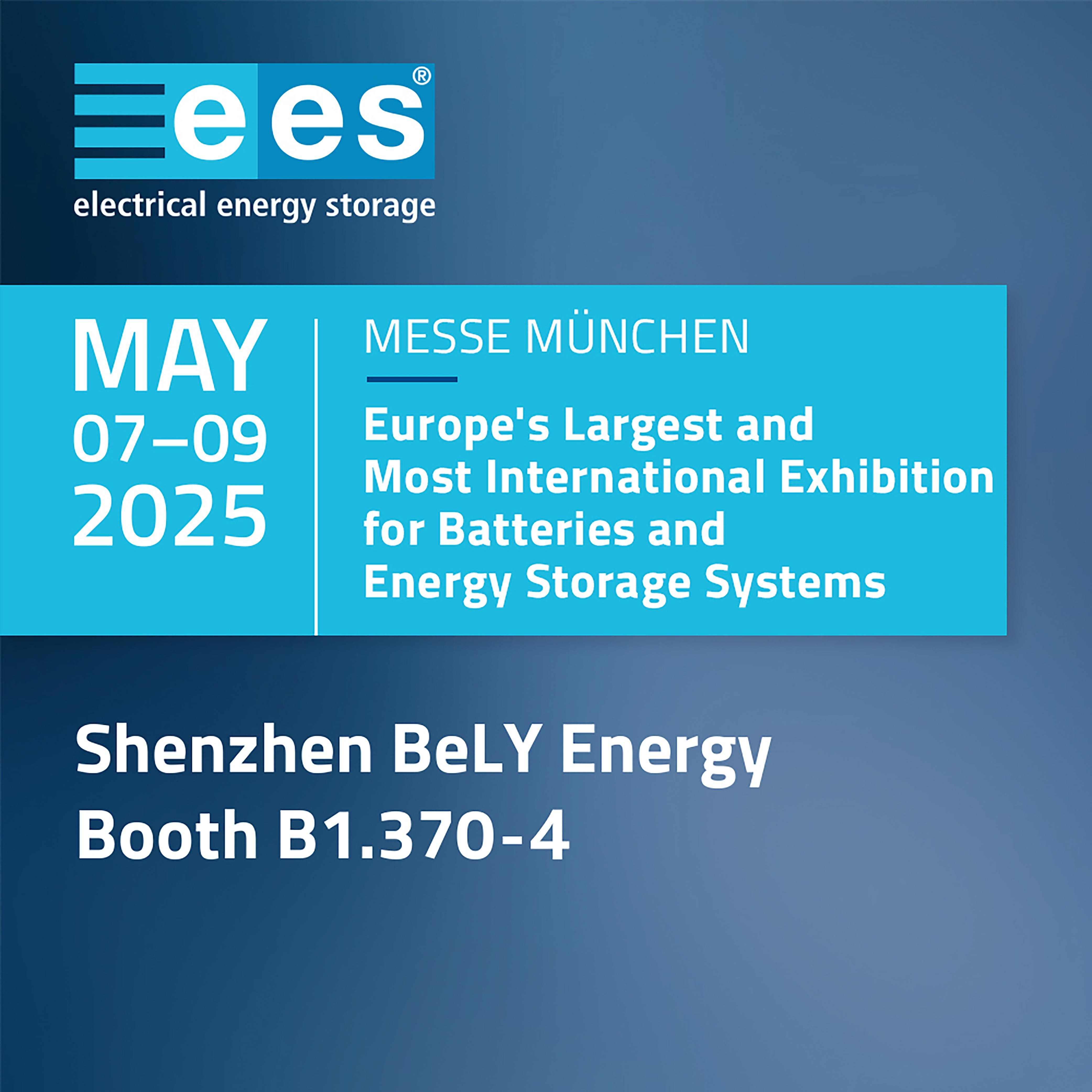 Blog công ty mới nhất về Chào mừng bạn đến thăm BeLY Energy tại The smarter E Europe 2025