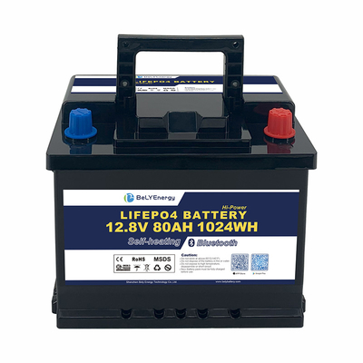 Mua Thiết kế trọng lượng nhẹ dễ cài đặt 3000 chu kỳ 12V80Ah LiFePo4 pin cho thuyền online manufacture