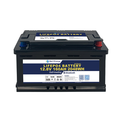 Pin Lithium RV 160Ah Với Điện 150A Sạc Nhanh Tốc độ Tự xả thấp