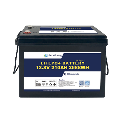 Tuổi thọ chu kỳ dài Tối cao xả 260A Lithium 12V 210Ah Bộ pin LiFePO4 Cho RV