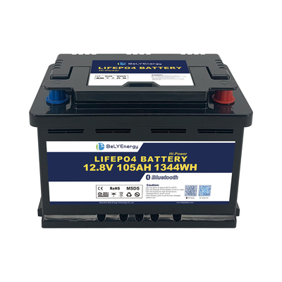 H6 DIN trường hợp pin lithium với BT 12V 105AH cho RV Caravan Energy Storage