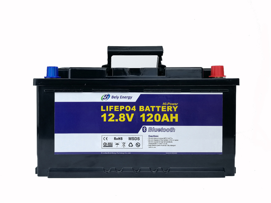 12V 120Ah Li sắt Phosphate Pin Bluetooth tị nạn Pin EV Lithium