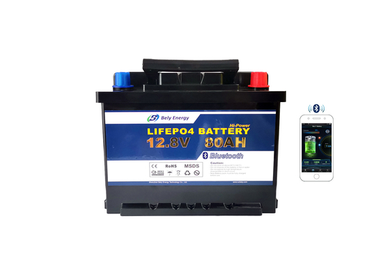 Du thuyền 12V 80AH Li Ion Phosphate Pin Motorhome Pin Lithium Xe ba bánh Điện